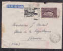 Sur Enveloppe PAR AVION CAD BRAZZAVILLE A.E.F. Sur Affranchissement Bicolore A.E.F. - Storia Postale
