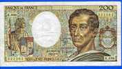 BILLET  DE DEUX CENTS  FRANCS. 200 F. ( MONTESQUIEU ).  1985  /  K . 036 .   / ETAT .T . T . B . VOIR SCAN - 200 F 1981-1994 ''Montesquieu''