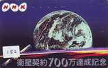 Télécarte Japon ESPACE (182)  GLOBE * SATELLITE * TERRESTRE * MAPPEMONDE * Telefonkarte Phonecard JAPAN *Erdkugel Globus - Espace