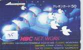 Télécarte Japon GLOBE (35)  MAPPEMONDE * Telefonkarte Phonecard JAPAN * Erdkugel Globus - Raumfahrt