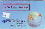 Télécarte Japon GLOBE (38)  MAPPEMONDE * Telefonkarte Phonecard JAPAN * Erdkugel Globus - Spazio