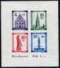 Germany 5NB8b Mint Never Hinged French Occupation Of Baden Imperf Sheet From 1949 - Baden