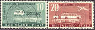 Germany 6N39-40 Used French Occupation Of Rhineland Pfalz Set From 1949 - Rheinland-Pfalz