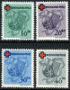 Germany 6NB3-6 XF Mint Never Hinged French Occupation Of Rhineland Pfalz Red Cross Set From 1949 - Rijnland-Palts