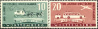 Germany 8N38-39 Mint Never Hinged French Occupation Of Wurttemberg Set From 1949 - Württemberg
