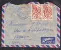 Sur Enveloppe PAR AVION CAD N'GAOUNDERE Du 23-7-1951 Sur Paire 5f00 (Verso : Voir Scan) - Storia Postale