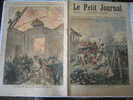 LE PETIT JOURNAL N° 0166  22/01/1894 INCENDIE DU MAGASIN DE DECORS DE L'OPERA A PARIS + TROUBLES EN SICILE - Le Petit Journal