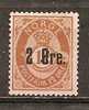 Norvege Norway 1888 Surcharge Obl - Usati