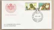 SMOM - Busta FDC: San Giovanni Battista - 1986 - Théologiens