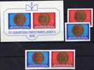 Franz Josef II. Liechtenstein 649/0,ZD+ Block 10 ** 6€ Münzen Mit Porträt/Wappen Auf Briefmarken - Zonder Classificatie