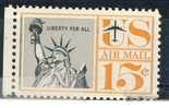 1959-66  United States 15 Cent Airmail Stamp "  Liberty   Issue  "  VF MNH - 2b. 1941-1960 Ungebraucht