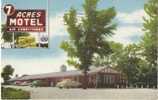 Wentzville MO, 7 Acres Motel, Lodging Auto, C1950s Vintage Linen Postcard, Television Mentioned In Sign - Otros & Sin Clasificación