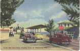 St. Petersburg FL, Bee Line Ferry Boat, Pinellas Point, Autos Coca Cola Sign, On 1940s Vintage Curteich Linen Postcard - St Petersburg