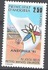 Andorre Français 1991 Michel 422 Neuf ** Cote (2008) 1.70 Euro Jeux Sportifs Des Petits états D'Europe - Neufs