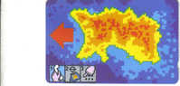 Jersey-jer58-cartina Del Calore Di Jersey-heat Map-tirage-150.000-used Card+1card Prepiad Free - Jersey En Guernsey