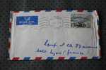 YAOUNDE   CAMEROUN EX COLONIE FRANCAISE MARCOPHILIE  ENVELOPPE LETTRE AVION AFF TIMBRE SEUL   FLAMME - Storia Postale