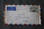 YAOUNDE   CAMEROUN EX COLONIE FRANCAISE MARCOPHILIE  ENVELOPPE LETTRE AVION AFF TIMBRE SEUL   FLAMME - Lettres & Documents