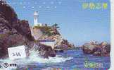 Telefonkarte Japan LEUCHTTURM (268) Télécarte Japon PHARE * VUURTOREN LIGHTHOUSE LEUCHTTURM FARO FAROL Phonecard - Lighthouses