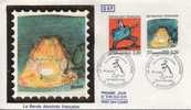 FRANCE 2504 & 2509 FDC Premier Jour La Communication Vue Par REISER & BRETECHER à ANGOULEME COMICS BD BEDE STRIP CARTOON - Comics