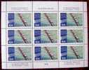 1979 YUGOSLAVIA MNH SMALL SHEET WITH 9 STAMPS FISA ROWING WORLD CHAMPIONSHIP IN BLED - Rudersport