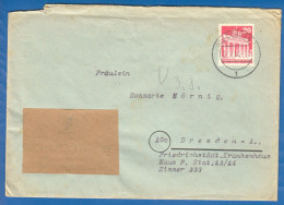 Deutschland; Bizone MiNr. 85; 1950; Brief Von Coburg Nach Dresden - Briefe U. Dokumente