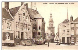 VEURNE-FURNES-GRAND'PLACE-MARCHE AUX POMMES ET CORPS DE GARDE-PUBLICITE OXYGENE CUSENIER - Veurne