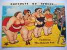 Illustrateur Pin Up  Concours De Graces Grosses Femmes  Recto Verso - Before 1900