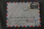 MILITARIA LARGEAU AFRIQUE EQUATORIALE FRANCAISE MARCOPHILIE ENVELOPPE TIMBRE SEUL LETTRE AVION CONGO HOPITAL BRAZAVILLE - Storia Postale