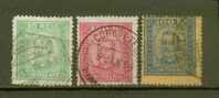 PORTUGAL  N° 73, 75 & 77 Obl. Défauts - Used Stamps