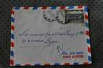 PORT GENTIL AFRIQUE EQUATORIALE FRANCAISE MARCOPHILIE ENVELOPPE TIMBRE SEUL SUR  LETTRE AVION MOYEN CONGO HOPITAL BRAZZA - Covers & Documents