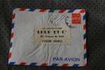 MILITARIA AFRIQUE EQUATORIALE FRANCAISE MARCOPHILIE ENVELOPPE AFF. TIMBRE F.M. LETTRE AVION FRANCHISE MILITAIRE - Storia Postale