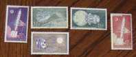 1961 CZECHOSLOVAKIA 2 MNH SETS SPACE LUNIK MOON - Europe