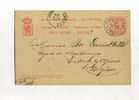 - LUXEMBOURG . ENTIER POSTAL SUR CP DE 1891 POUR LA BELGIQUE - Entiers Postaux