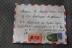 MILITARIA  SECTION ACHAR-ATAR AOF  MAURETANIE AFRIQUE OCCIDENTALE FRANCAISE MARCOPHILIE ENVELOPPE LETTRE AVION 2 TIMBRES - Storia Postale