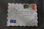 MILITARIA DAKAR AOF  MAURETANIE :EX AFRIQUE OCCIDENTALE FRANCAISE MARCOPHILIE ENVELOPPE LETTRE AVION 2 TIMBRES - Covers & Documents