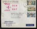 TIMBRES SUR LETTRE..1ere LIAISON DAKAR /  PARIS.PAR DC 8..UTA..LE 10/9/..1960..... * ‹(•¿•)› - Lettres & Documents
