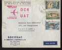 TIMBRES SUR LETTRE..1ere LIAISON DAKAR /  PARIS.PAR DC 8..UTA..LE 10/9/..1960..... * ‹(•¿•)› - Briefe U. Dokumente