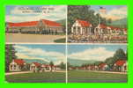 NORTH CONWAY, NH - COLONIAL COURT INN - 4 MULTIVIEWS - TRAVEL IN 1957 - BISBEE PRESS - - Autres & Non Classés