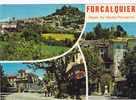 Cpm 04 Alpes De Haute Provence  Forcalquier  Place Monument Vue Generale Du Village - Forcalquier