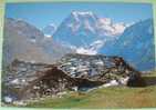 Switzerland 1998 Illustrated Postcard To Belgium - House With Snow Winter - Stone Roof - Lake Stamp - Nice Cancel - Cartas & Documentos