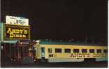 Andy's Diner Restaurant, Seattle WA, Railroad Car Theme, On C1950s 1960s Vintage Chrome Postcard - Seattle