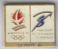 Albertville 92 La Poste Parcours De La Flamme Olympique - Athletics