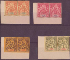 ⭐ Côte D'Ivoire - YT N° 10 / 11 / 12 / 13 **  - Neuf Sans Charnière - Tirage Bristol - En Paire - 1892 / 1899 ⭐ - Unused Stamps