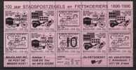 Stadspost MAASLAND OSS LOCAL MAIL NETHERLANDS S.S. 10X60ct ROSE BICYCLE FIETS VELO FAHRRAD - Cycling