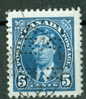 1937 5 Cent  Mufti Issue  #0235 4 Hole Perf Moncton Cancel - Perforiert/Gezähnt