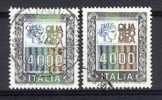 Alto Valore L. 4000 - QUATTROMILA Scritta In Verde (sinistra) E Scritta In Nero (destra) - Varieta' - Variétés Et Curiosités