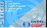 X ENTEL BOLIVIA TICKET PREPAGADA - Opérateurs Télécom