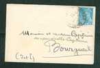 Yvert N° 549 Seul Sur Lettre En 1943 - Bb5203 - 1938-42 Mercure