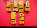 LOT DE 6 VOITURES MAJORETTE-LE CIRQUE  PINDER -ECHELLE DE 1/53  A 1/62-TOYOTA-RENAULT-LAND ROVER -DEPANNEUSE - Publicitaires - Toutes Marques