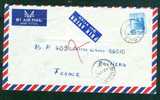 Lettre Par Avion Pour La France En 1974 - Bb5207 - Postmark Collection